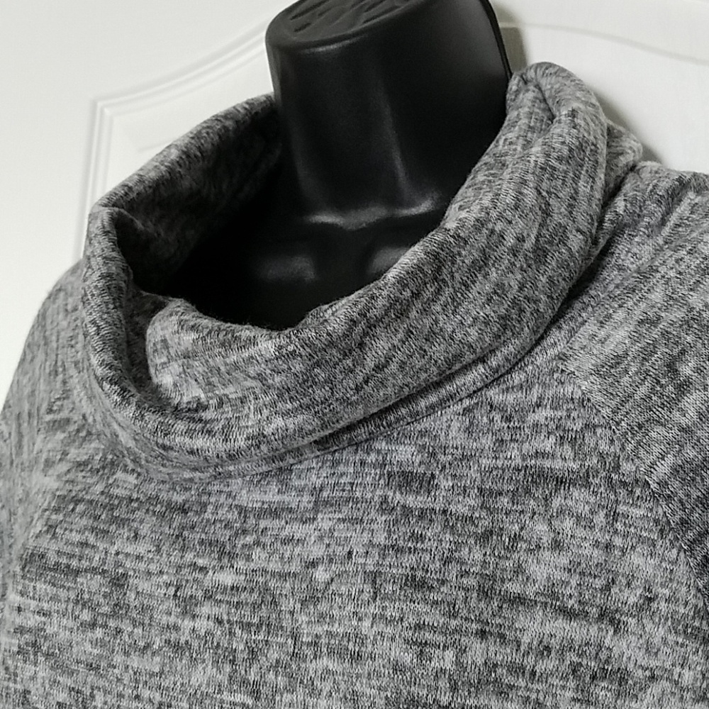Perception gray space dye cowl neck pullover sweatshirt - Picture 2 of 7